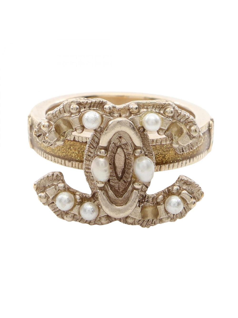Chanel Coco Mark Ring Gold Plated #278140C35B
